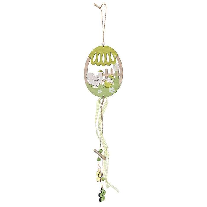 Easter Egg Shaped Pendant Wood Crafts Tags Chicken Hanging Ornament Cutouts Party Wall Door Tree De