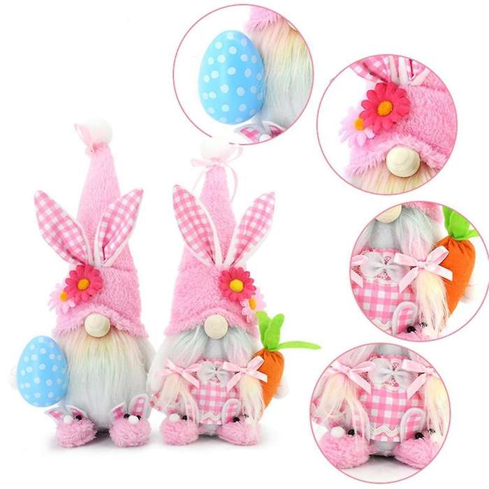 Easter Gnomes Decorations for Home Gnome Plush Easter Bunny Easter Decor Gifts for Girls