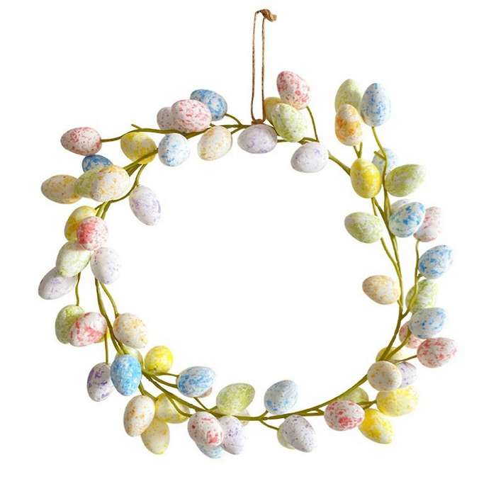 Easter Wreaths for Front Door Easter Eggs Wreath Front Door Hanging Garlands Artificial Flower Wreat
