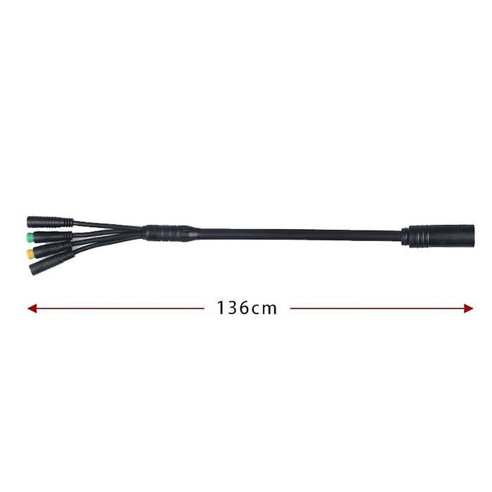 Ebike Motor Cable 1T4 for Middle Motor BBS01 BBS02 with Display Brake Lever and Throttle Connector