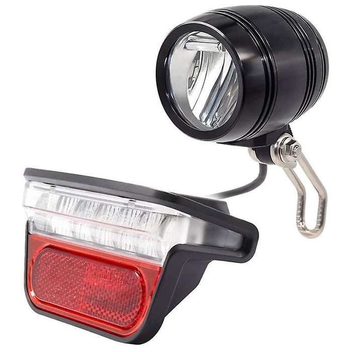 Ebike Light Set with Electric Bicycle Headlight and E Bike Rear Lamp DC6V 12V 36V 48V 60V 72V LED Eb