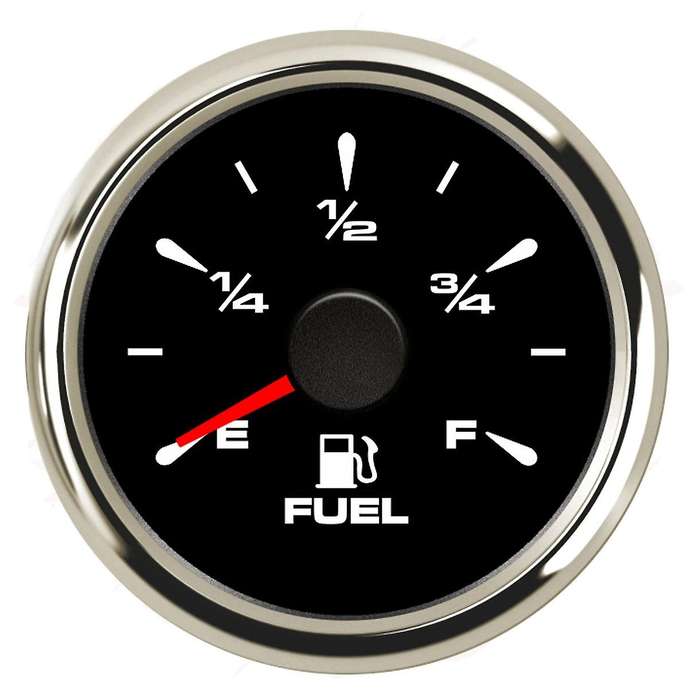 ECH 52Mm Motorcycle Fuel Level Gauge Car Fuel Meter E-F Range for Auto Boat Automobile Yacht with 7