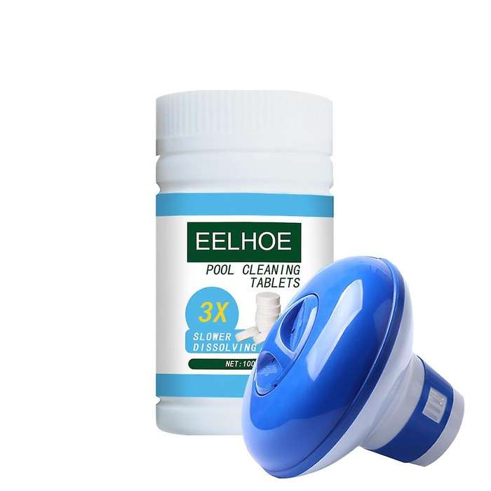 Eelhoe Swimming Pool Disinfection Tablets for Hot Tub Spa Swimming Pool Water Cleaning Disinfection