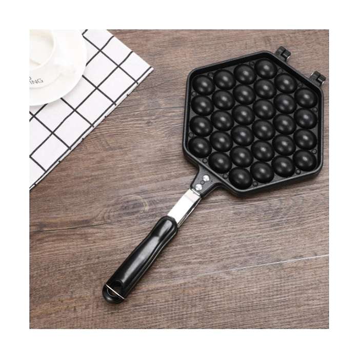 Egg Bubble Cake Baking Pan Mold Eggettes Iron Aluminum Hongkong Waffle Pan Mould Non-stick Coating D
