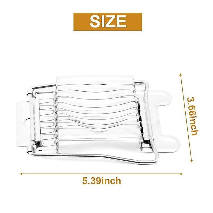 Egg Slicers Stainless Steel Wire Egg Cutter for Egg Mushroom Tomato Strawberry Fruit Garnish Slicer
