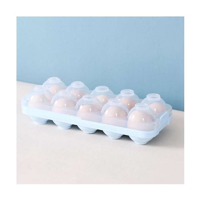 Egg Storage Box Refrigerator Crisper Egg Protection Box Portable Egg Carriage Container for Camping