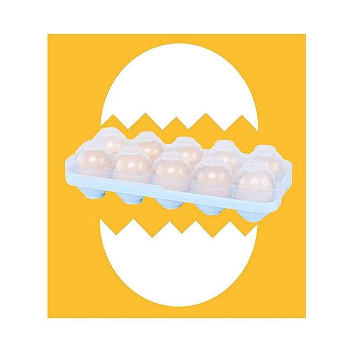 Egg Storage Box Refrigerator Crisper Egg Protection Box Portable Egg Carriage Container for Camping