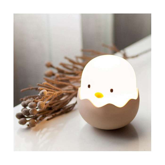 Eggshell Chicken Night Light Bedroom Charging Pat Silicone Lamp Cartoon Chicken Bedside Sleeping Em