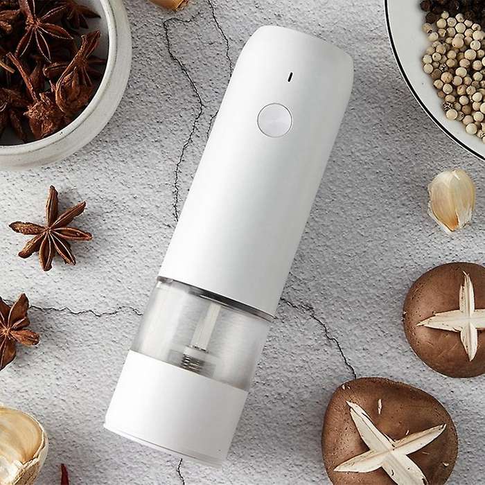 Electric Automatic Mill Pepper and Salt Grinder USB Charging Spice Salt Pepper Grinder Adjustable Co