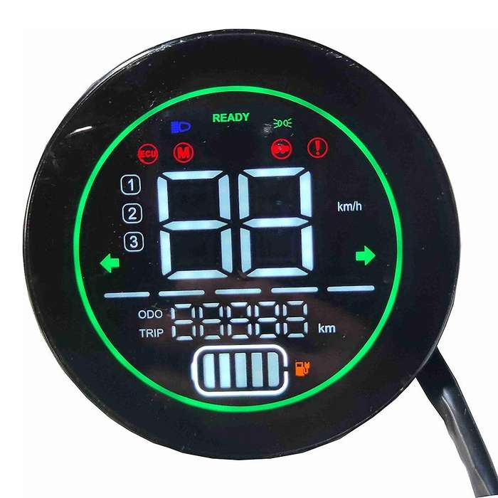 Electric Bike Speedometer Scooter Dashboard Indicator 48V 60V 72V Lead-Acid Battery LED Instrument