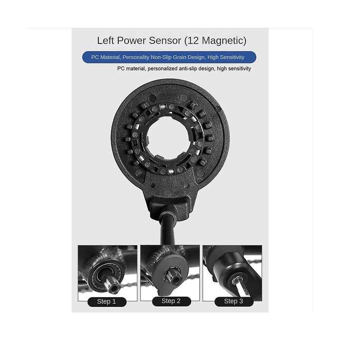 Electric Bike Magnetic Power Sensor Pas Pedal Assist Sensor F-12l 12 Magnets Dual Hall Sensors Conn