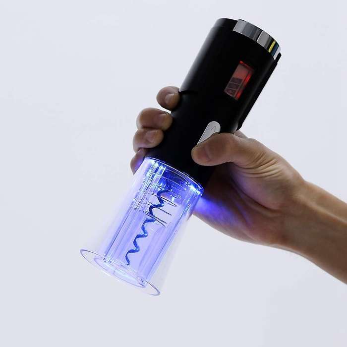 Electric Bottle Opener Wine Bottle Opener with Detachable Free-Form Aluminum Foil Cutting Machine Po