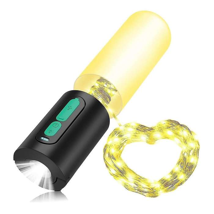 Electric Camping Light Chain,led Camping Lamp with 10m Light Chain,4000mah Camping Lantern,tent Lamp