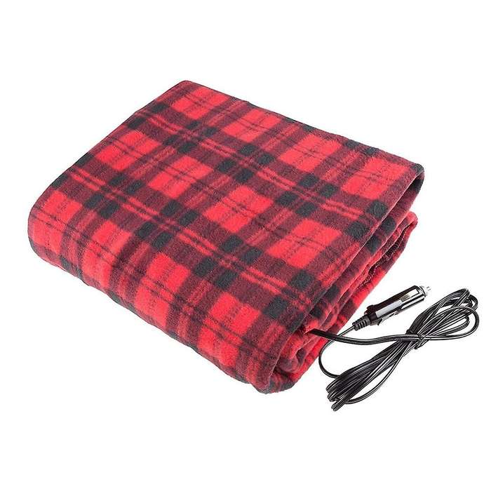 Electric Car Blanket 43 x 60 Inches 3 Speed Fast Heating Blanket for Bed Sofa Car,Red