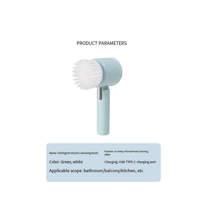Electric Cleaning Brush Wireless with 3 Brush Heads Hand Use Cleaning Brush Car Cleaning Window Clea