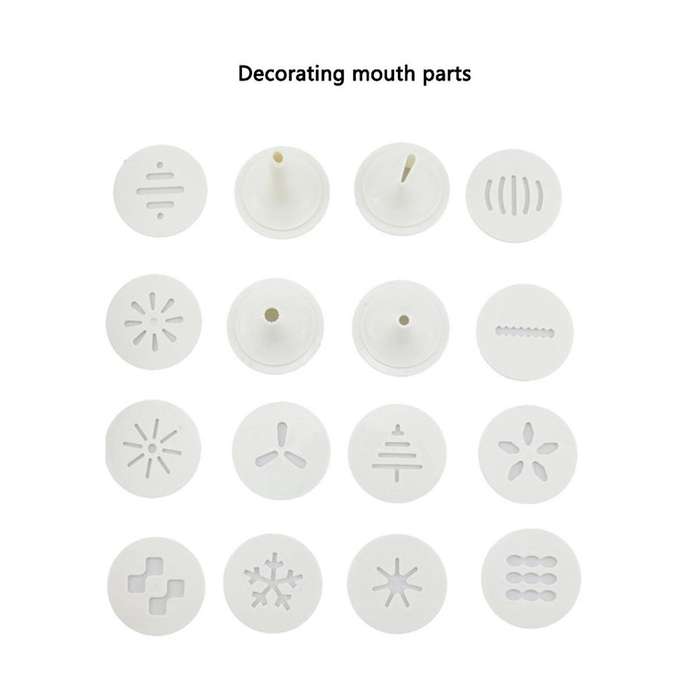 Electric Cookie Press Churros Maker with 12 Discs and 4 Icing Tips for Cake Diy Tools Baking Access
