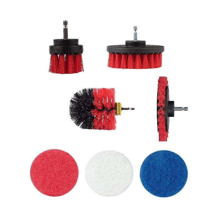 Electric Drill Accessories Scouring Pad Set Electric Cleaning Brush Wall Floor Cleaning Window Gap