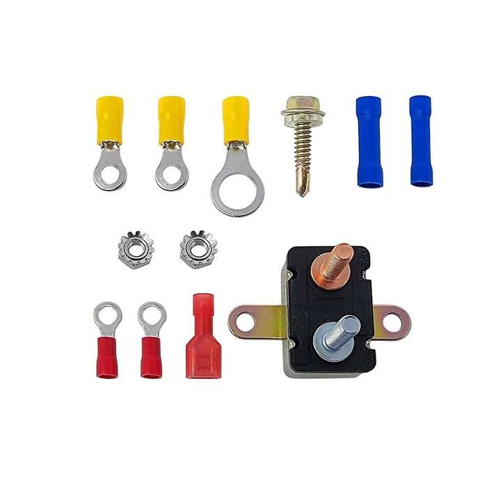 Electric Fan Fuel Pump Harness and Relay Kit 30a Relay Circuit Breaker and Crimp Terminals & Hardwa
