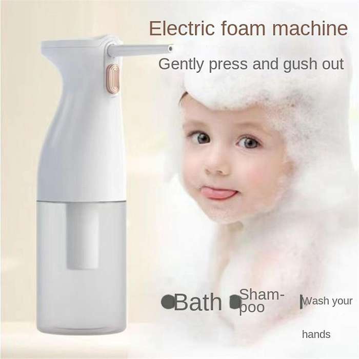Electric Foam Soap Dispenser,Soap Dispenser for Dog Bath/Cat Bath/Kitchen Sink/Bathroom,Rechargable