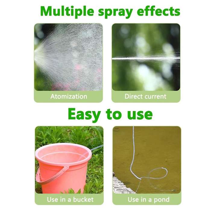 Electric Garden Watering with 3 Meters Hose USB Adjustable Lawn Sprayer Nozzle Sprinkler Weeds Plan