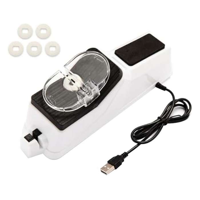Electric Knife Sharpener,knife Sharpener Tool,usb Sided Knife Sharpener for Quick Sharpening&polishi