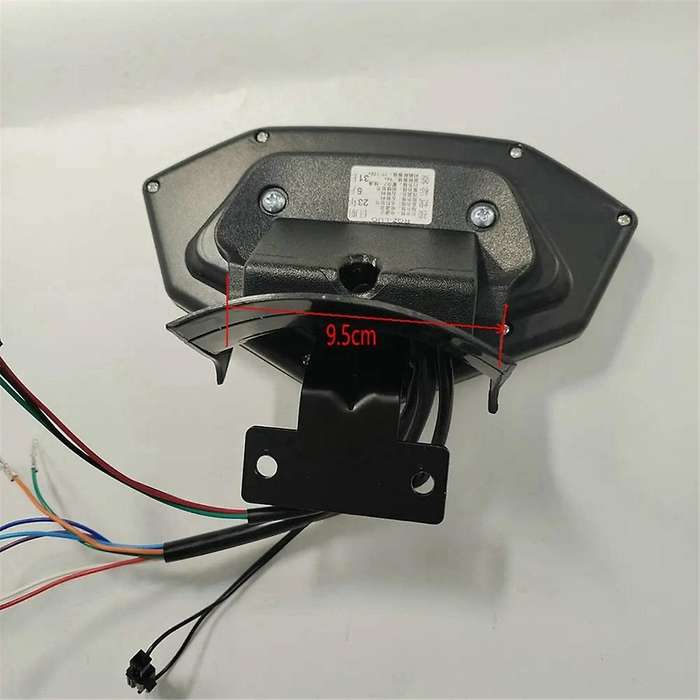 Electric Motorbike Dashboard Scooter Display Tricycle Speedometer 72V General Instrument with One Ke