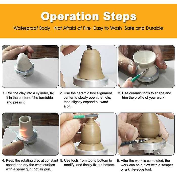 Electric Pottery Wheel Machine Mini USB Pottery Wheel Clay Throwing Making Ceramic Machine Ceramic C