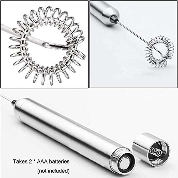 Electric Rod Stainless Steel Handheld Frother Battery Operation