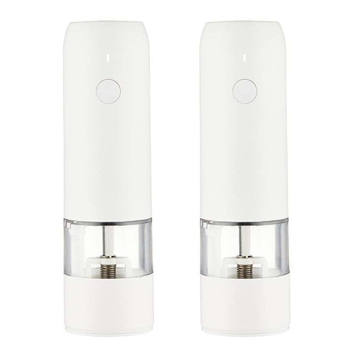 Electric Salt Pepper Grinder Set USB Charge Spice Mill Grinder Adjustable Coarseness Pepper Mill Gri