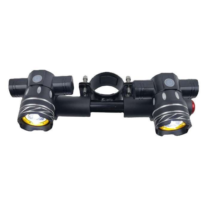 Electric Scooter LED Headlight USB Rechargeable Fog Lamp for M365 Pro T6 Spotlight, 1200MAh