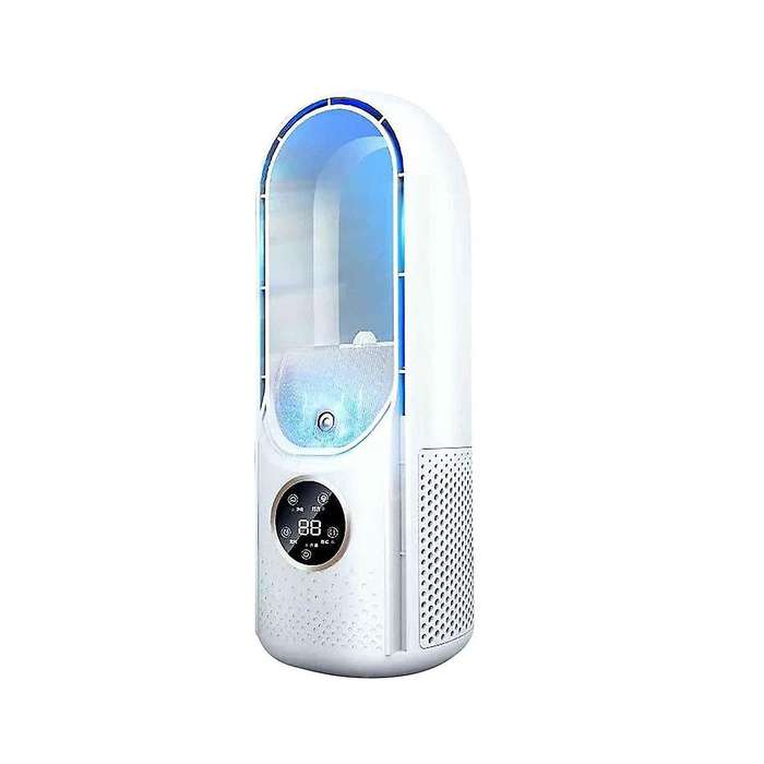 Electric Usb Multifunctional Leafless Fan Household Desktop Humidification Fan Timing Air Condition