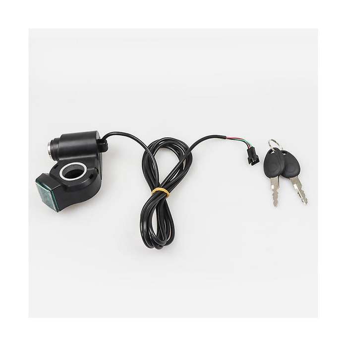 Electric Vehicle Thumb Throttle Voltmeter Key Switch Off Door Lock for Electric Scooter