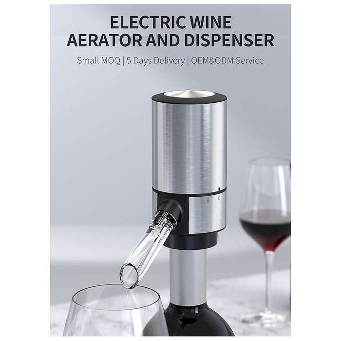 Electric Wine Aerator,Electric Wine Pourer,Automatic Wine Aerator Pourer,Rechargeable Wine Pourer, W