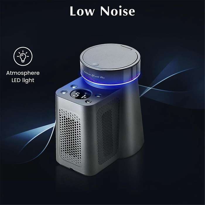 Electric Wine Chiller,34F-68F Temperature Control Single Bottle Portable Cooler for Red/White Wine,