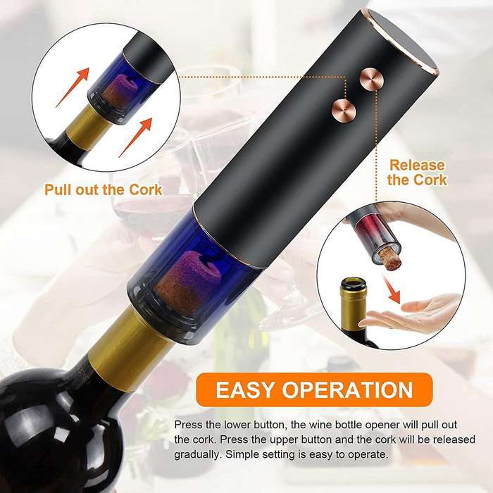 Electric Wine Bottle Opener,Rechargeable Automatic Corkscrew Wine Opener,for Home,Party,Bar,Restaura