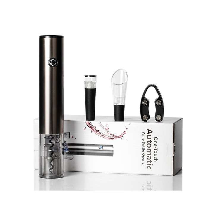 Electric Wine Opener Automatic Bottle Opener with 2-in-1 Aerator Pourer Foil Cutter Gadgets Bottle