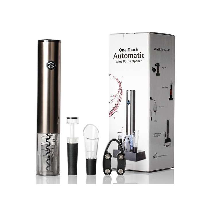 Electric Wine Opener Automatic Bottle Opener with 2-in-1 Aerator Pourer Foil Cutter Gadgets Bottle