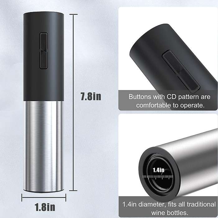 Electric Wine Opener,Rechargeable Electric Wine Corkscrew with Foil Cutter, for the Wine Lover'S Kit
