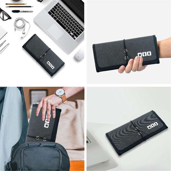 Electronic Organizer Cord Pouch, Travel Cable Charger Bag Organizer Carrying Case for Power Bank USB