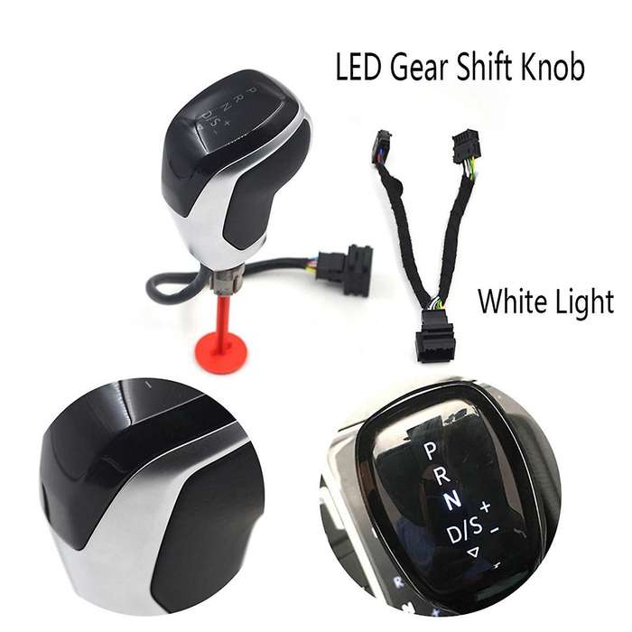Electronic Shift Handle Led Gear Shift Knob for Golf Mk6 Mk7 B7 B8 Mk2 A White Light