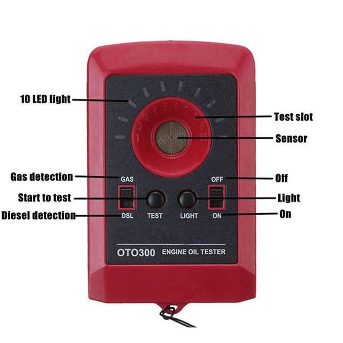 Em2261 Gas for Analyzer 12v Led Digital Automobile Car Oil Quality Tester Motor Engine Detector Xc3