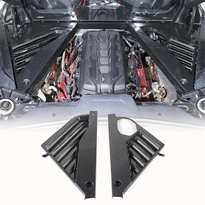 Engine Bay Panel Cover for C8 2020-2023 Rear Engine Case Cover Guards Accessories,Carbon Fiber