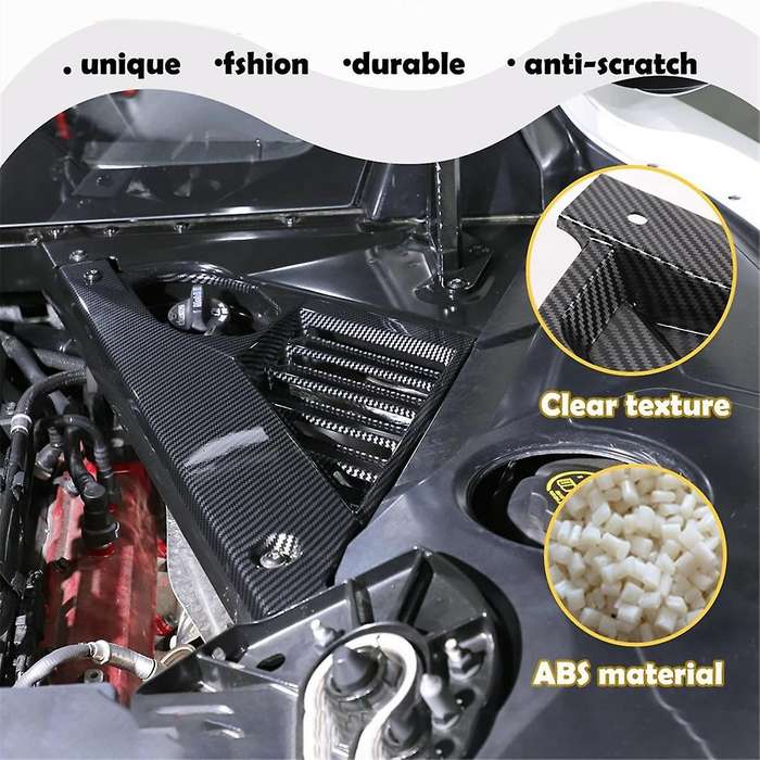 Engine Bay Panel Cover for C8 2020-2023 Rear Engine Case Cover Guards Accessories,Carbon Fiber