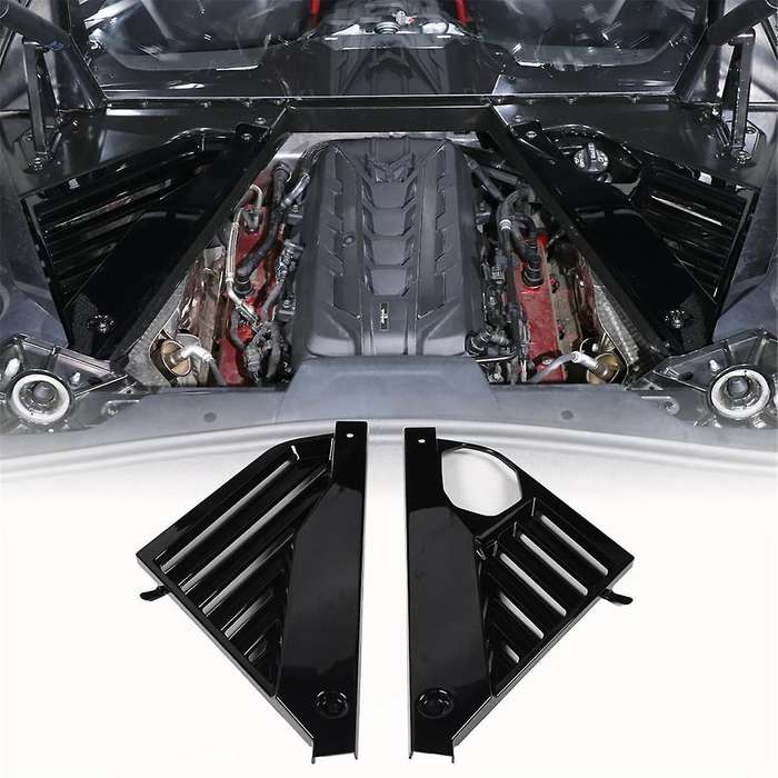 Engine Bay Panel Cover for C8 2020-2023 Rear Engine Case Cover Guards Accessories,Black