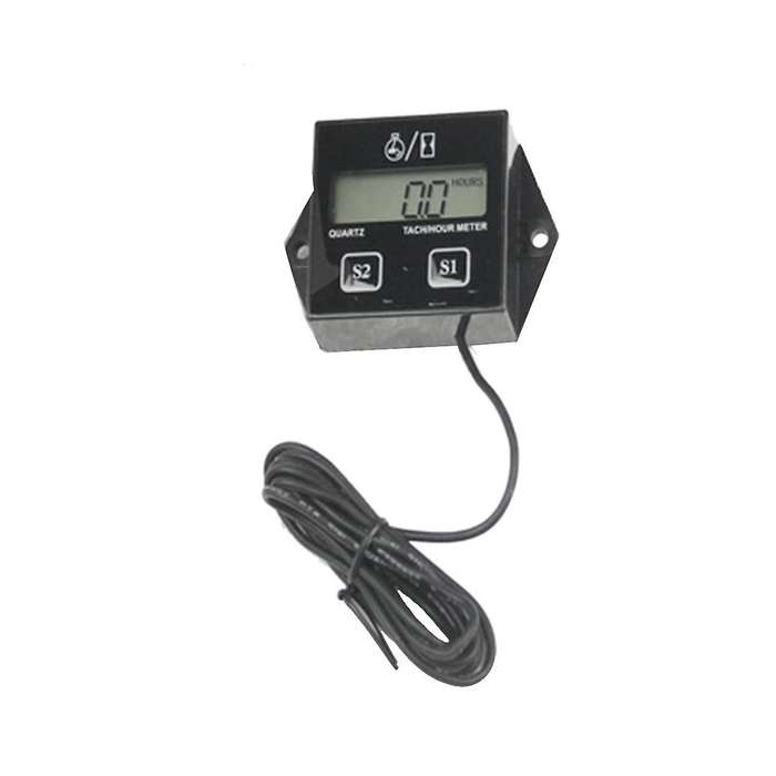 Engine Digital Display Tach Hour Meter Gauge Inductive Speedometer Car Stroke Tachometer Motorcycle