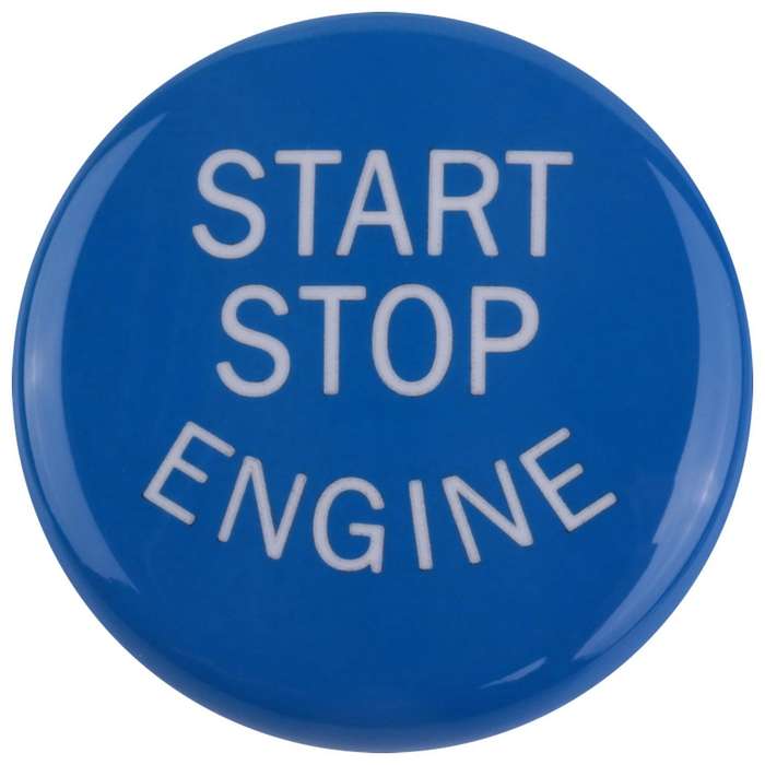 Engine Start Stop Button Replace Cover + Carbon Fiber Ignition Switch Trim Ring Sticker for E90 E92