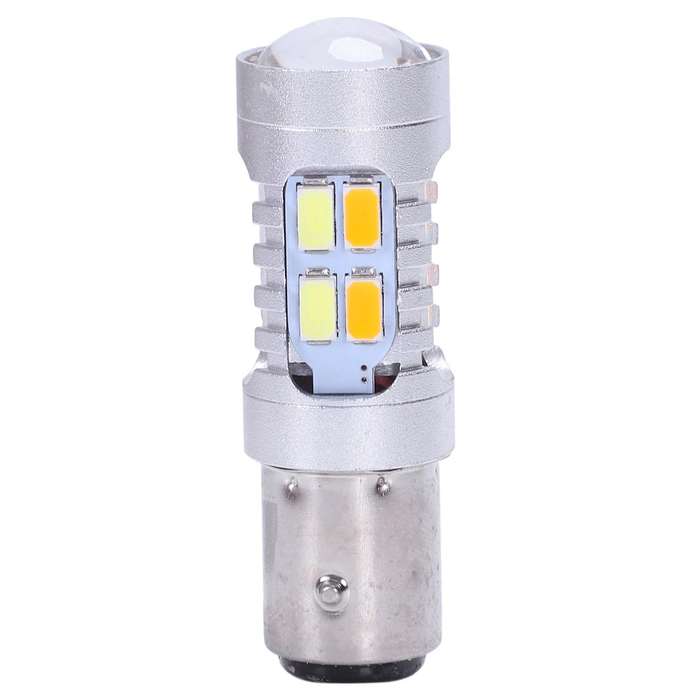 Error Free White/Amber 1157 Led Drl Switchback Turn Signal Parking Light Bulbs
