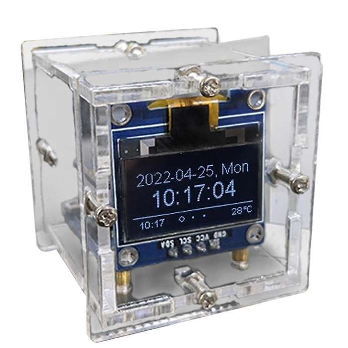 ESP8266 DIY Electronic Kit Mini Clock OLED Display Connect