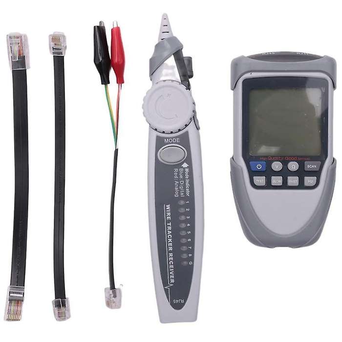 ET612 Handheld Multi-Function Network Cable Tester LCD Screen Display Digital Wire Trackers Voltage