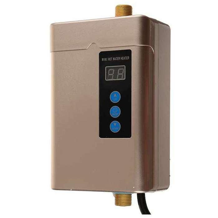 EU Plug Electric Water Heater 4000W 220V Tankless Hot Water Heater Shower Faucet Tap Thermostat Heat